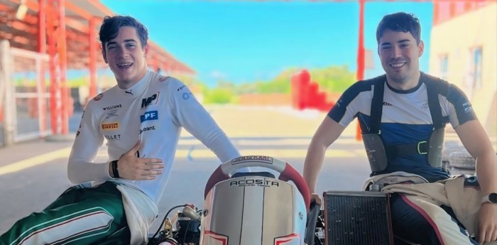 La felicitación de Colapinto a Gandulia por su triunfo con el TC Pista en Posadas