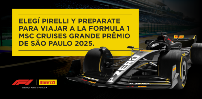 F1: el sorteo de Pirelli para ganar un viaje al GP de San Pablo 2025