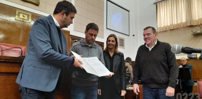 Mar del Plata: Reconocieron la trayectoria de Christian Ledesma