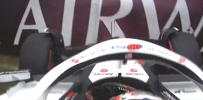F1: ¡Insólito! Bearman chocó en la entrada a boxes de Silverstone