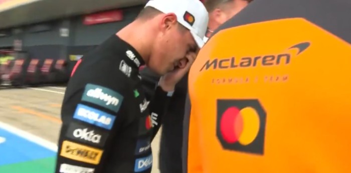 F1: la imagen de Norris que asustó a todos tras su victoria en Silverstone