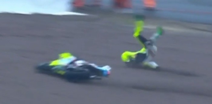 MotoGP en Alemania: escalofriante accidente de Morbidelli en la carrera sprint en Sachsenring