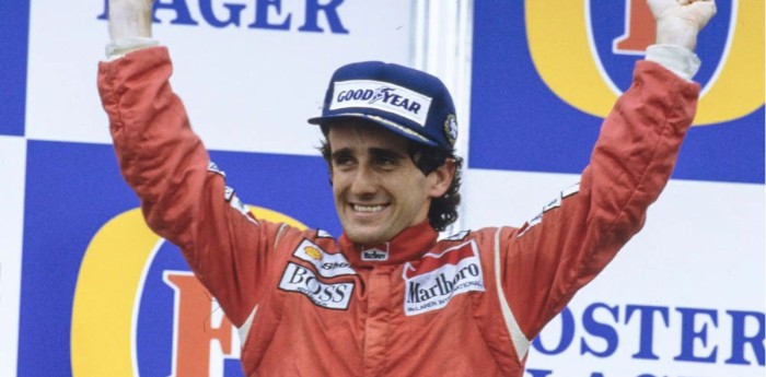 Prost se subió al icónico Mclaren de 1988 en Goodwood