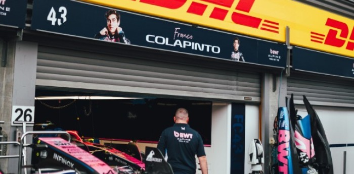 F1: el Alpine N°43 espera por Colapinto en los boxes de Bélgica