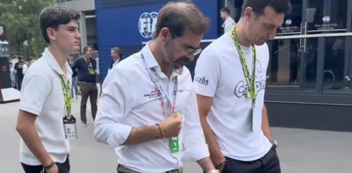 F1: Scaloni presente en Bélgica para apoyar a Colapinto