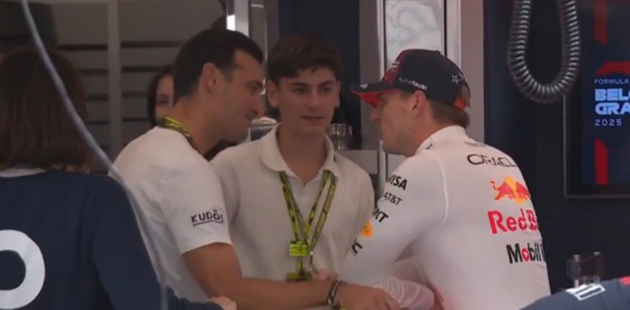F1: el ida y vuelta de Verstappen y Scaloni en los boxes de Spa-Francorchamps
