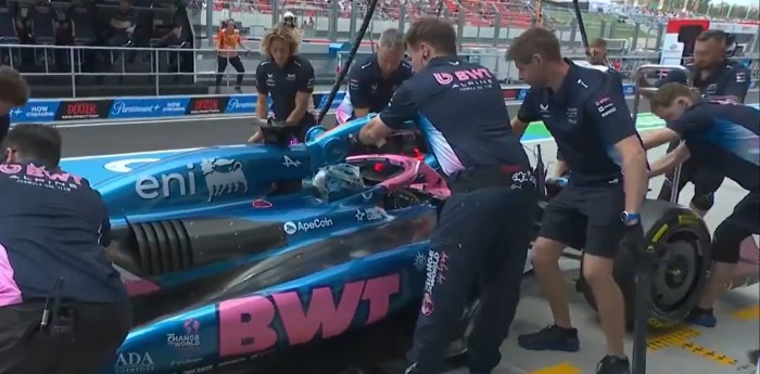 F1: problemas en el Alpine de Gasly durante la FP1 del GP de Hungría