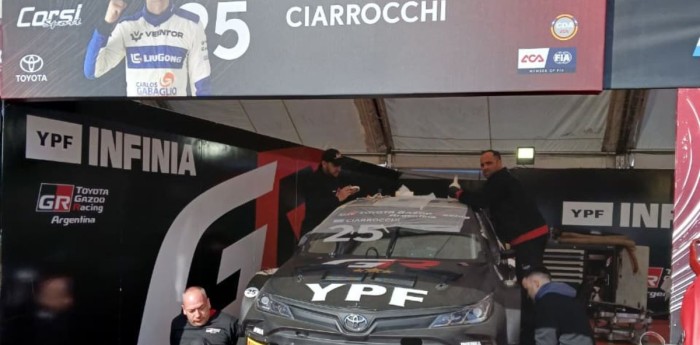 TC2000: Ciarrocchi probó por primera vez el Corolla del Toyota Gazoo Racing