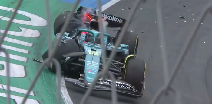 F1: el accidente de Stroll que causó la bandera roja en Zandvoort