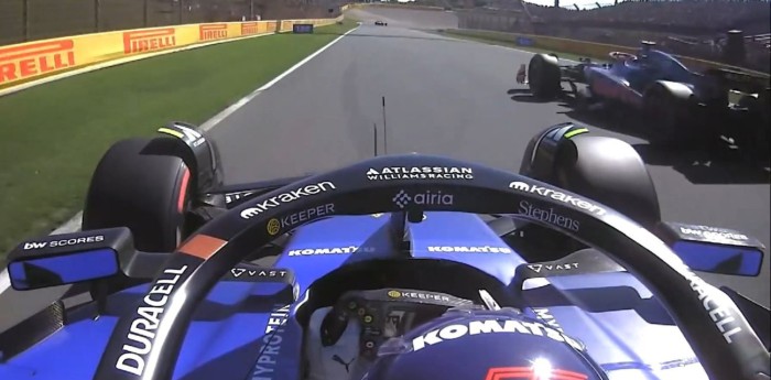 F1: el momento en el que Sainz molestó a Colapinto visto desde el Williams