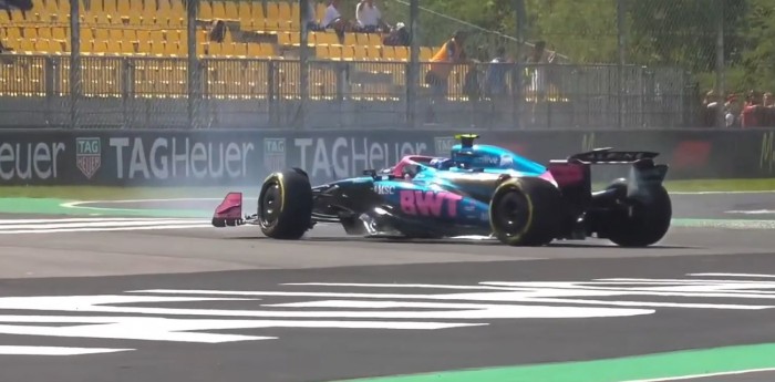 F1: el despiste de Aron con el Alpine de Colapinto en la FP1 de Monza