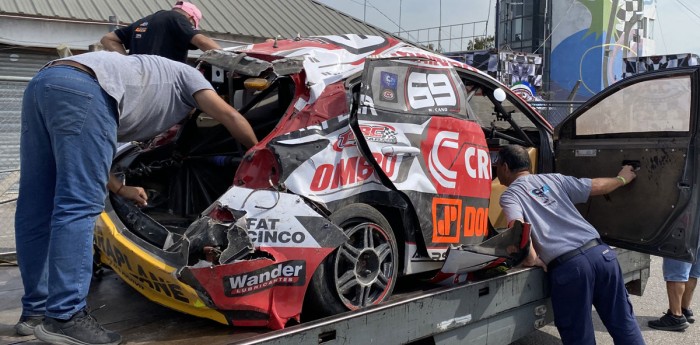 TN APAT: fortísimo accidente de Ramiro Cano durante los entrenamientos de la Clase 2 en Rosario