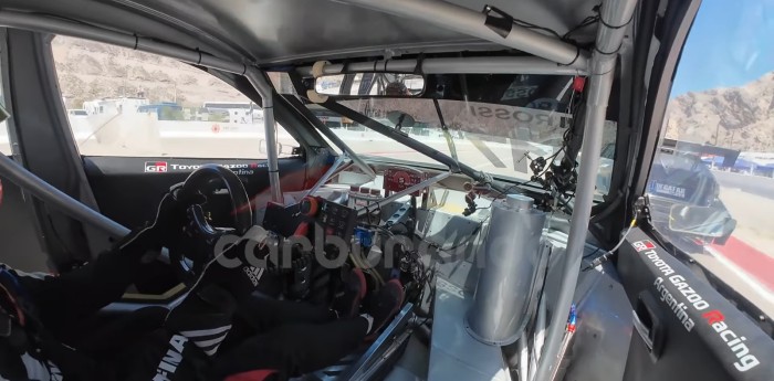 TC2000: el momento en el que se rompe la dirección hidráulica del Toyota de Rossi