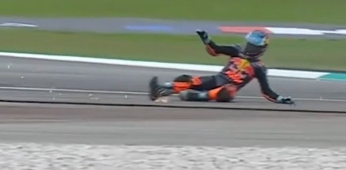 Moto3: una caída complicó el viernes de Valentín Perrone en el GP de Malasia