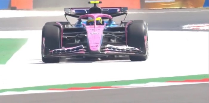 F1: Franco Colapinto se exigió con los neumáticos duros y sufrió un leve fuera de pista
