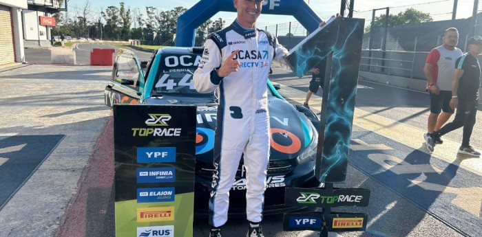 Top Race: Leonel Pernia, entusiasmado tras lograr la pole en Buenos Aires: "Trabajamos bárbaro"