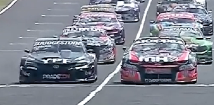 TC: Rossi intentó pero no pudo, así fue la largada con Canapino en la primera serie en Paraná