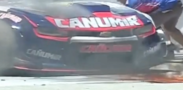 TC: ¡Atención! Fuego en el Camaro de Marcos Quijada