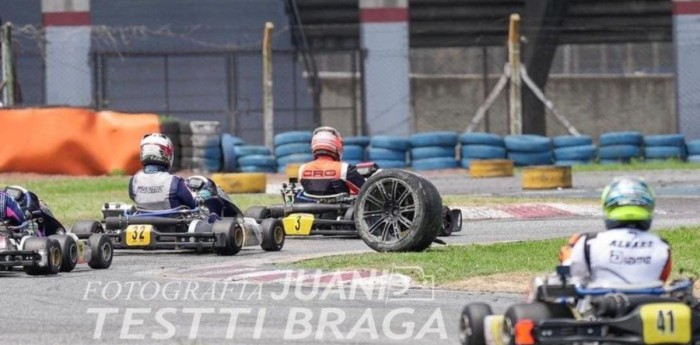 Top Race: la rueda de Gastaldi se metió en el kartodromo y estuvo cerca de impactar a uno de los pilotos