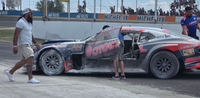 TC: el acto heroico del mecánico de Spataro para ayudar a Quijada en el incendio