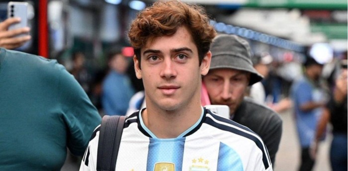 F1: en la previa a su renovación en Alpine, Colapinto llegó al GP de Brasil con la camiseta de la Selección Argentina