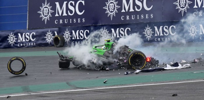 F1: ¡Durísimo! Así se vio desde la tribuna el terrible accidente de Gabriel Bortoleto en el Sprint del GP de Brasil