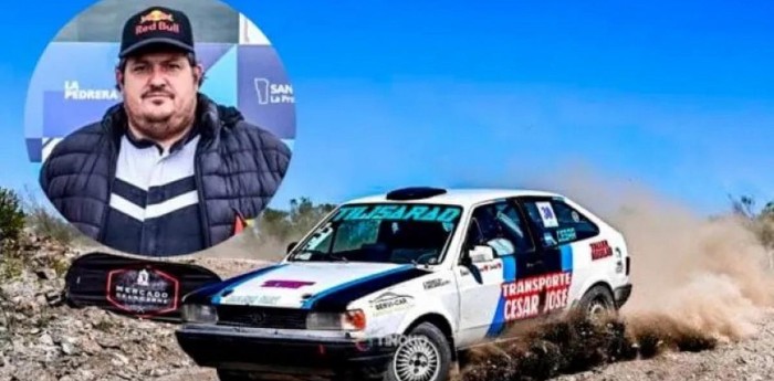 Luto: falleció el piloto de rally Cesar Pérez tras chocar y sufrir el incendio de su auto
