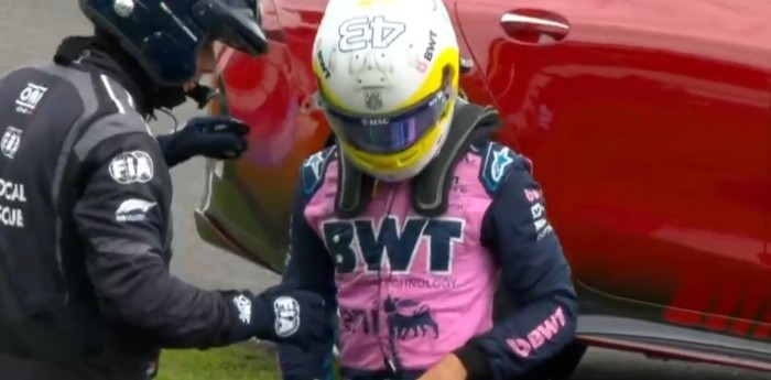 F1: así quedó el casco de Colapinto tras el GP de Brasil