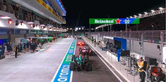 F1: el motivo de la bandera roja que terminó la FP2 en el GP de Las Vegas