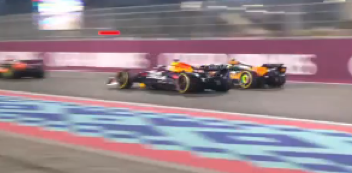 F1: así fue el ataque de Verstappen en la largada del GP de Qatar