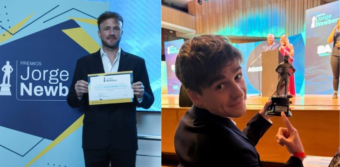 Agustín Canapino y Nicolás Varrone, ganadores en los Premios Jorge Newbery 2025