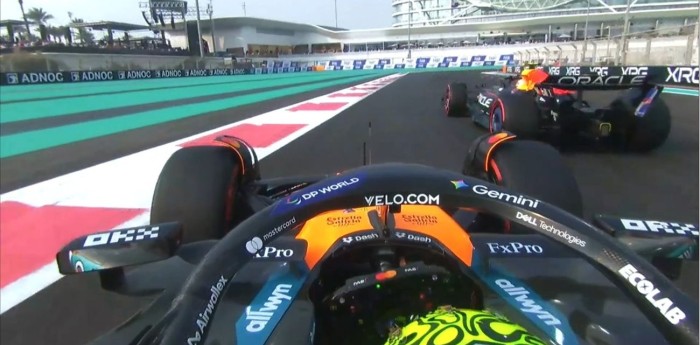 F1: ¿Ayuda a Verstappen? El casi choque entre Norris y Tsunoda en la FP3 del GP de Abu Dhabi