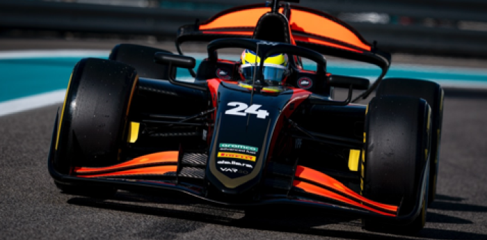 F2: Varrone completó la primera jornada de test postemporada en Abu Dhabi