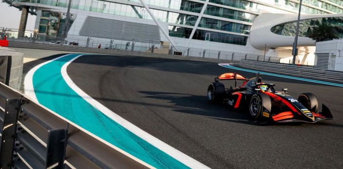 F2: Nicolás Varrone terminó un jueves de trabajo intenso en Abu Dhabi