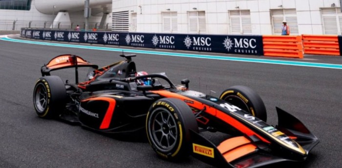 F2: Varrone cerró los test post temporada de Abu Dhabi con un buen rendimiento
