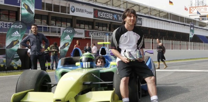 El vinculo de Lionel Messi con la F1: su visita al GP de España en 2008