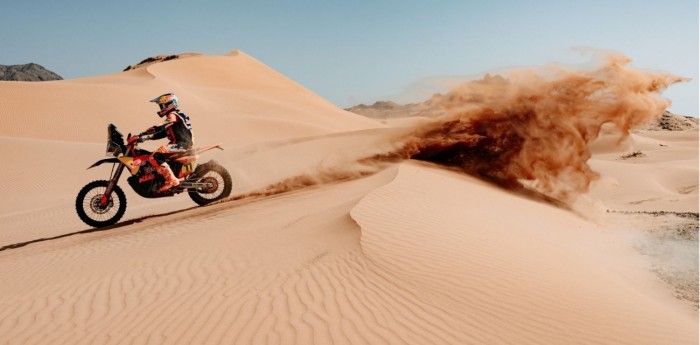 Dakar 2026: Luciano Benavides ganó la Etapa 5 en Motos y Sanders es nuevo líder de la general