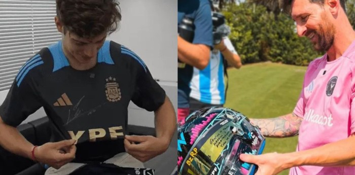 Messi - Colapinto: la promesa del encuentro entre dos referentes del deporte argentino que se hace esperar