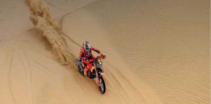 Dakar 2026: Luciano Benavides logró un P4 y lidera la General de Motos; Howes se impuso en la Etapa 11