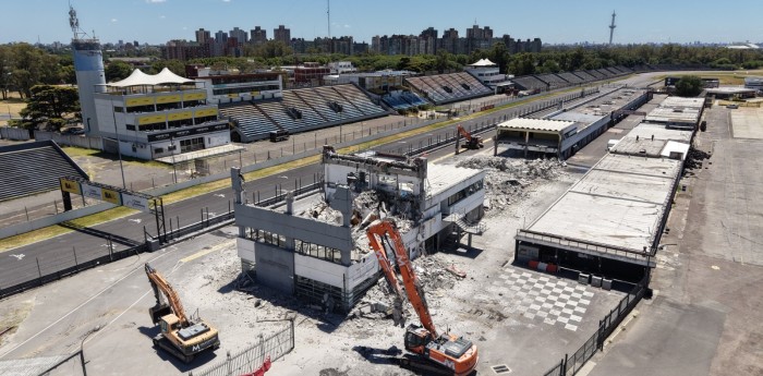 Imágenes inéditas: así está el autódromo de Buenos Aires tras la demolición de los viejos boxes