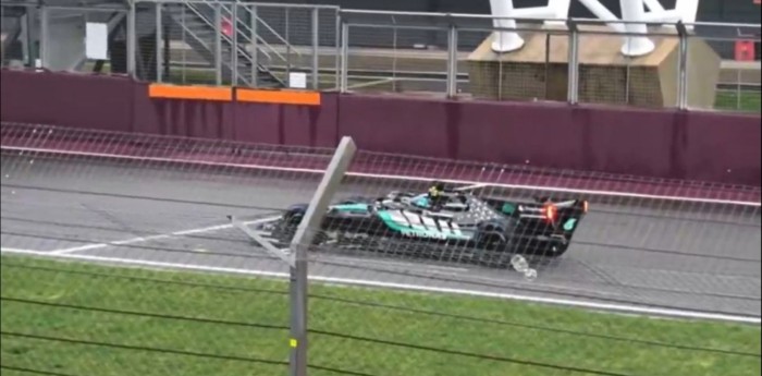 F1: ¡Brutal! Así rugió el W17 de Mercedes durante el filming day en Silverstone