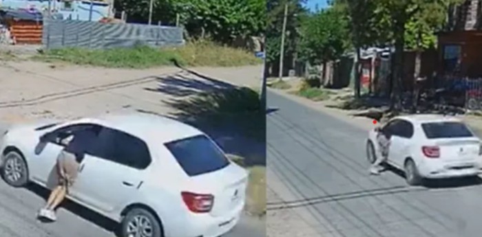 Un hombre escapó de un intento de robo y arrastró al asaltante por más de cinco cuadras