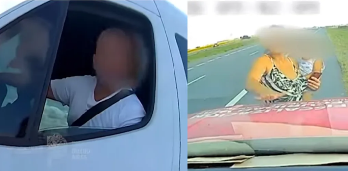 Imprudencia al volante: lo detuvieron por conducir con una bebé en sus piernas y agredir al personal vial