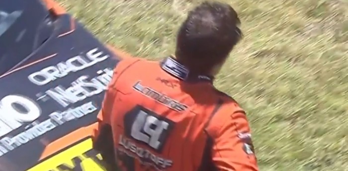 TN APAT: el gesto de dolor de Lambiris tras el fuerte golpe en la final