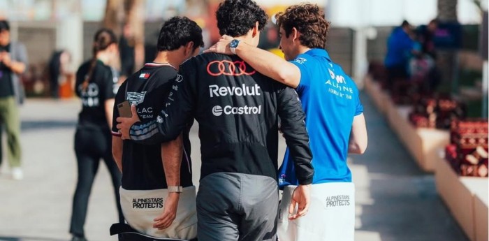 F1: ¡Trío latino! La imagen de Colapinto junto a Bortoleto y "Checo" Pérez