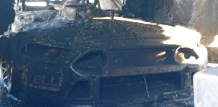 TC: la impactante foto que subió Trosset de su Mustang tras el incendio