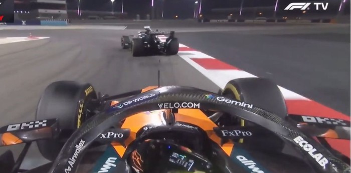 F1: ¡Casi lo choca! La peligrosa maniobra de Norris con Russell que casi termina mal en Bahréin
