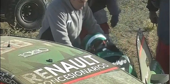 TC: así se bajó Fain del Torino tras el duro accidente en El Calafate