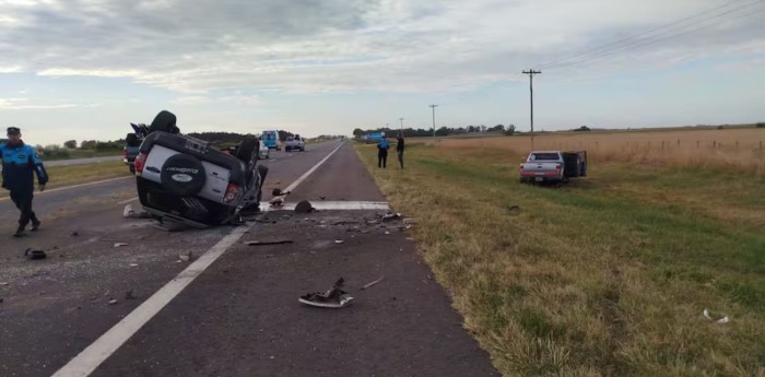 Murió un joven de 20 años en un choque frontal en la Ruta 2