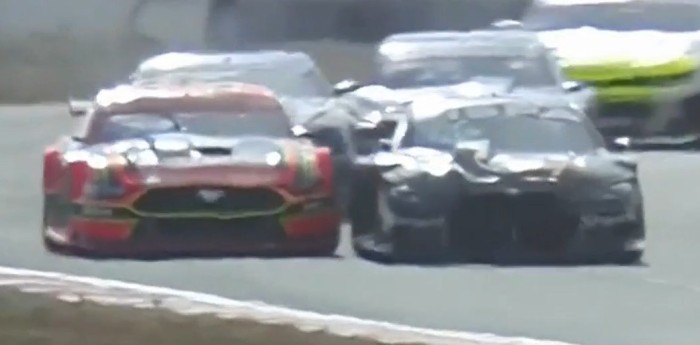 TC: ¡Espectacular defensa! Moscardini aguantó a Santero en una intensa largada en El Calafate